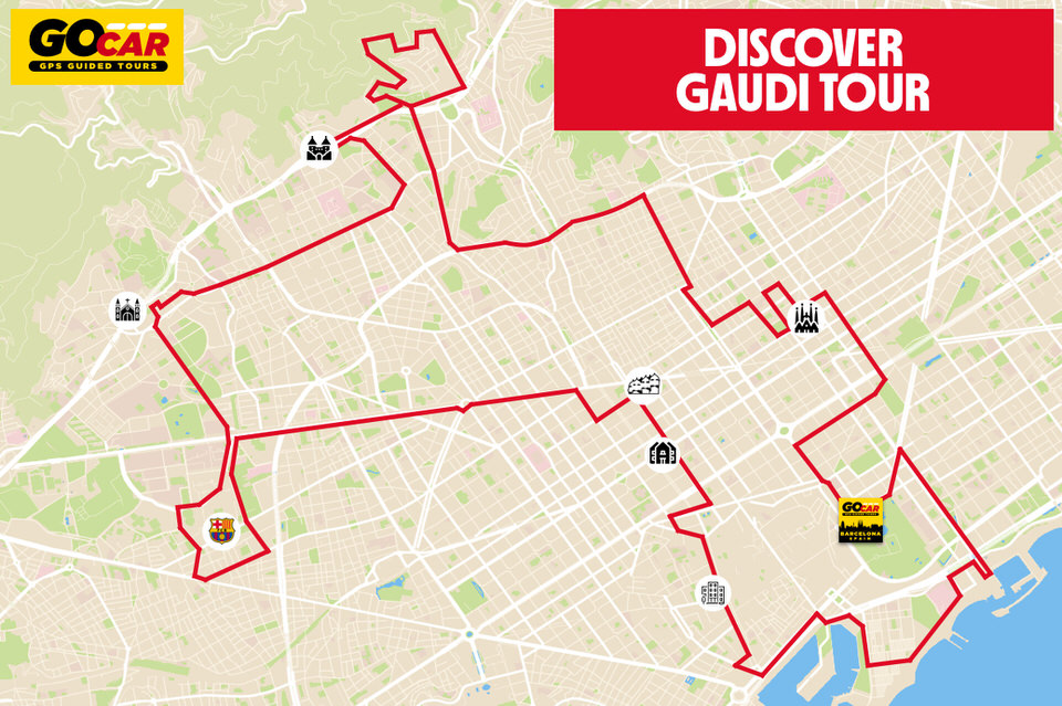 Discover Gaudi Route GoCar Barcelona