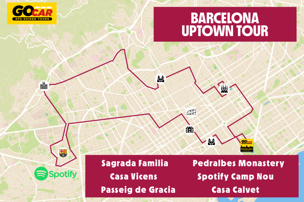 GoCar Barcelona Uptown Tour Spotify Camp Nou