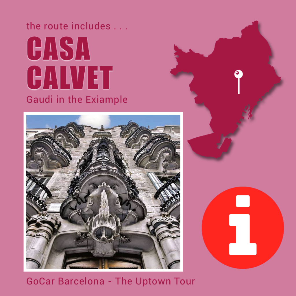Casa Calvet Gaudi GoCar Barcelona
