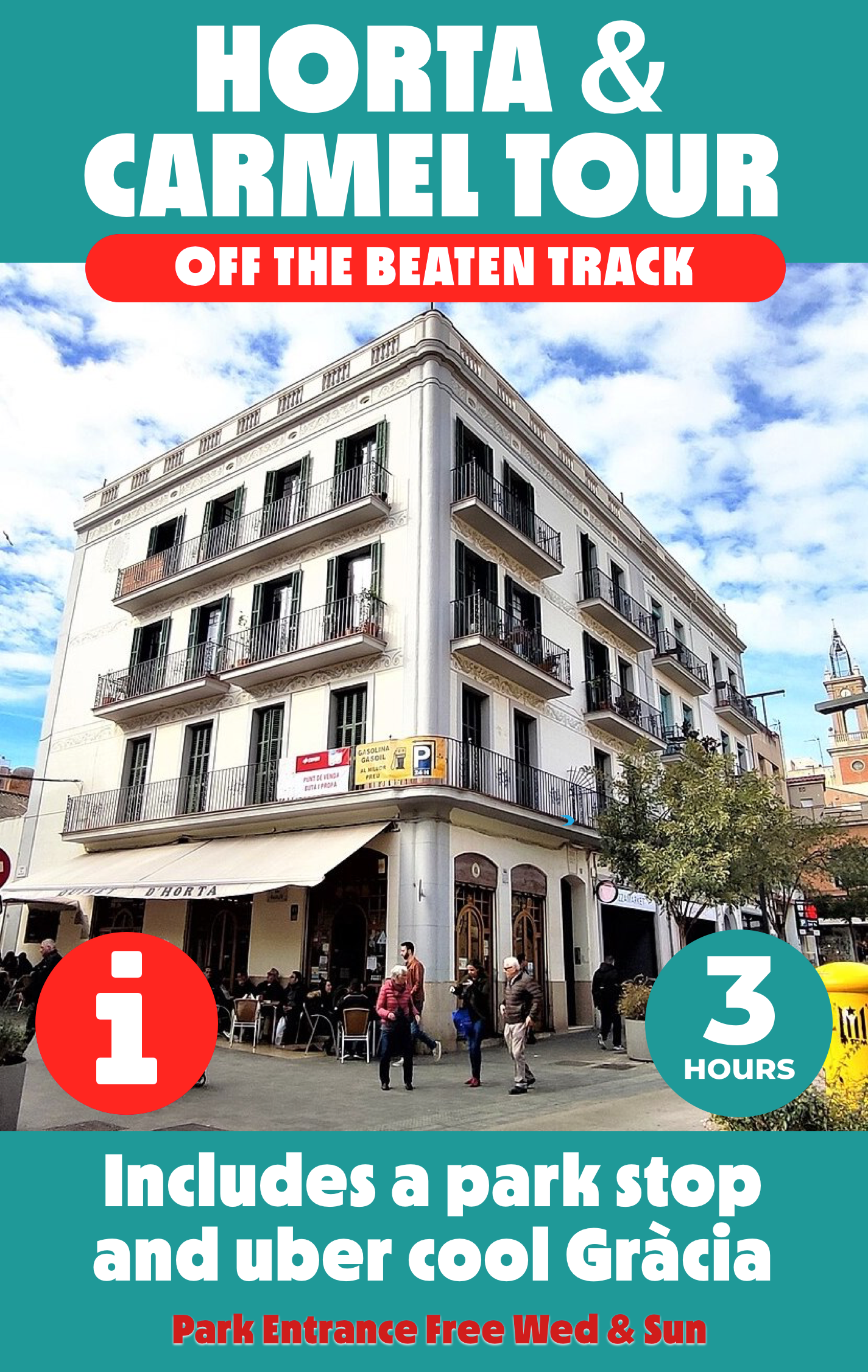 Horta and Carmel Tour GoCar Barcelona